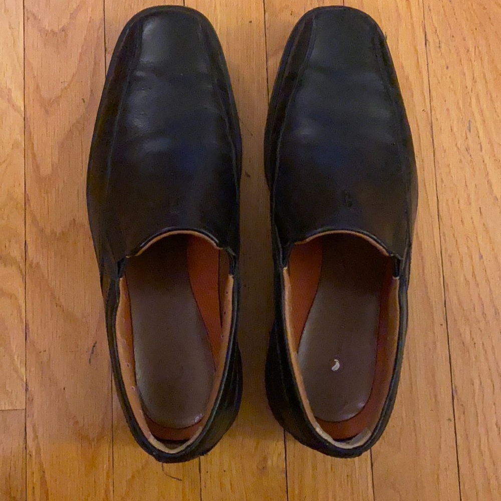 Clarks unstructured black slip on sz 7.5